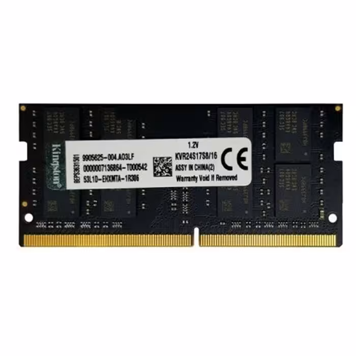 رم لپ تاپ DDR4 کینگستون با حافظه 16 گیگابایت و فرکانس 2666 مگاهرتز