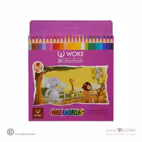 مدادرنگی24رنگ(شش گوش) جعبه مقوایی ووک