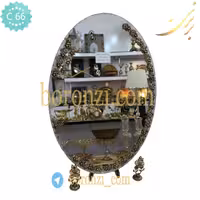 آینه عروس طلایی تک ردیفه 50*70