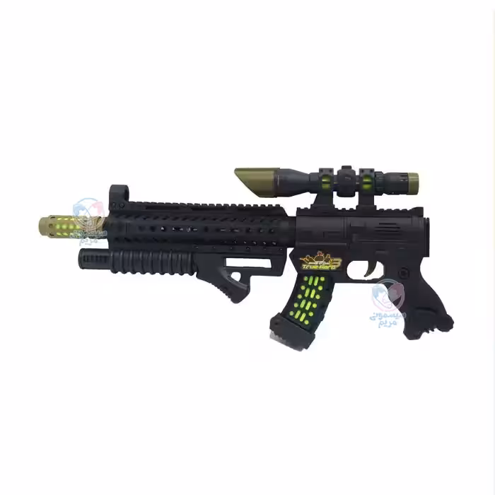 تفنگ موزیکال و چراغ دار 40218B