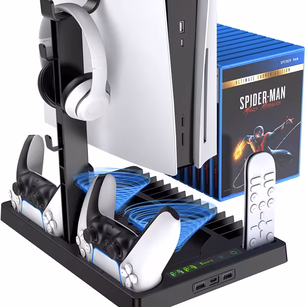 خرید پایه خنک کننده و شارژر دسته پلی استیشن 5 مدل Multifunctional Cooling Stand