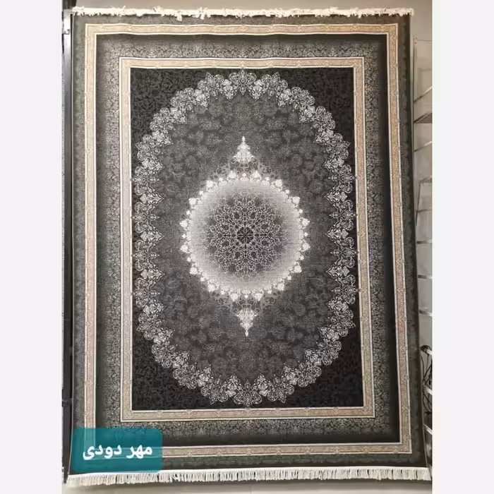 فرش 700شانه ماشینی 12متری کاشان نقشه مهردودی مناسب جهیزیه