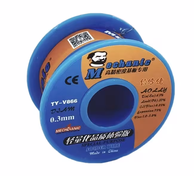 سیم لحیم مکانیک 0.3 میلی متر مدل TY-V866 وزن 40 گرمی