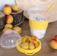 لیوان قاشق دار و مخزن دار تی تیز