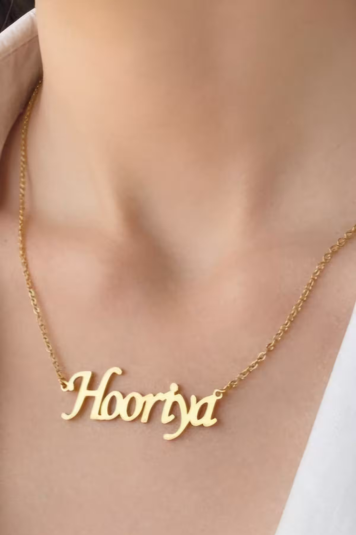 گردنبند استیل مدل اسم حوریا (هوریا)