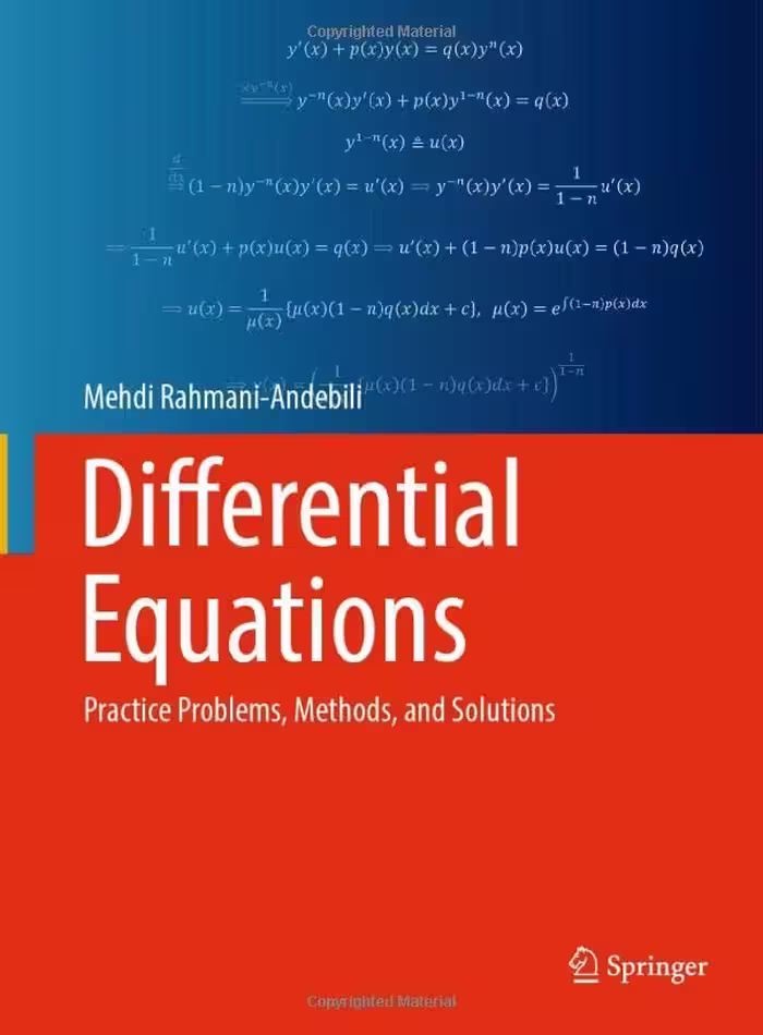 خرید و دانلود نسخه کامل کتاب Differential Equations: Practice Problems, Methods, and Solutions
