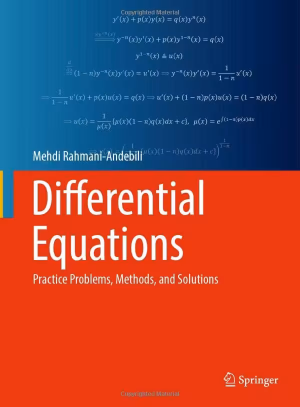 خرید و دانلود نسخه کامل کتاب Differential Equations: Practice Problems, Methods, and Solutions