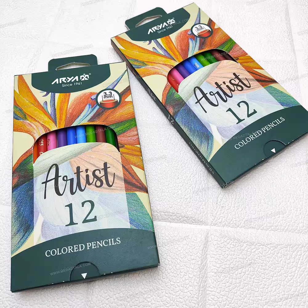 مداد رنگی 12 رنگ آریا آرتیست 3601