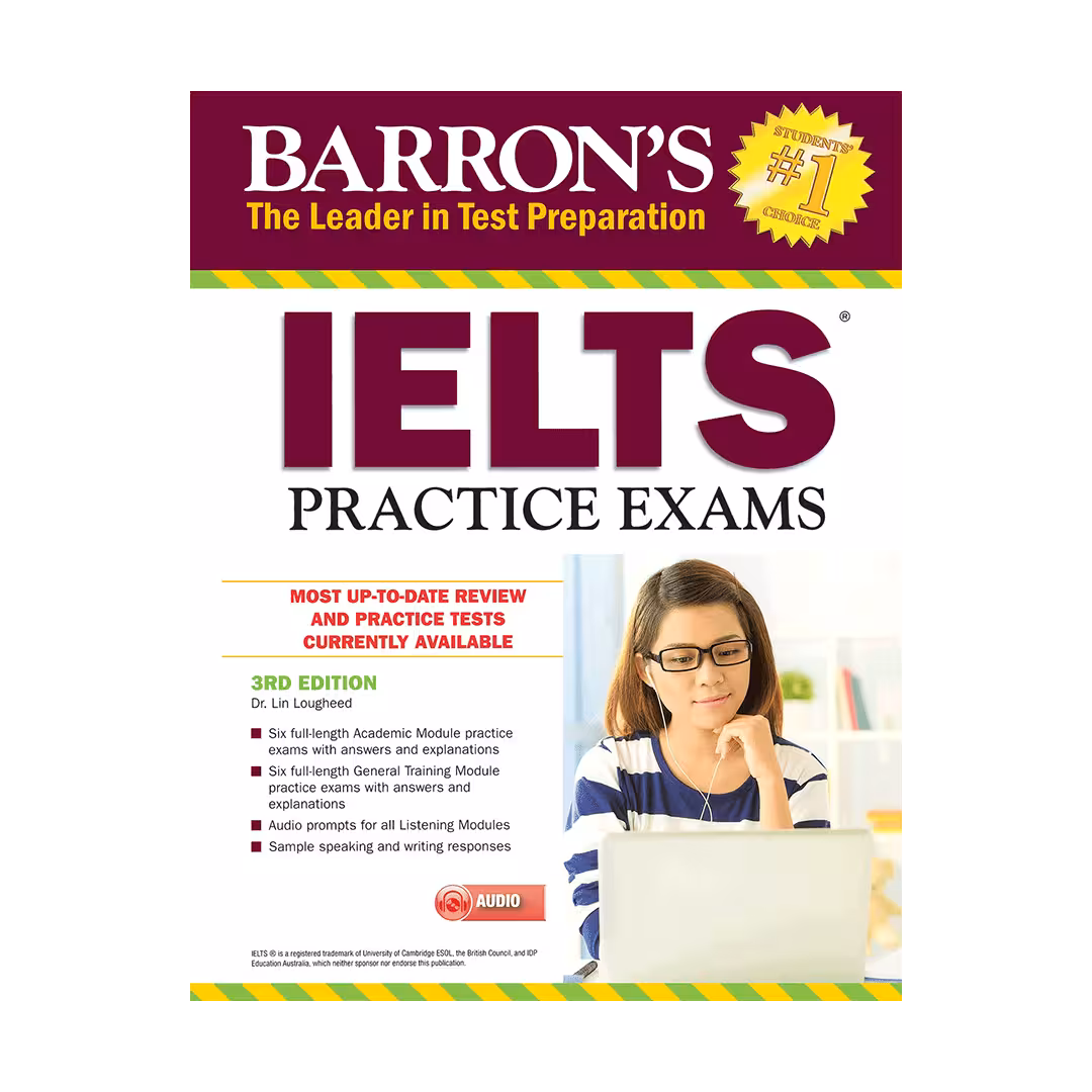 خرید کتاب Barrons IELTS Practice Exams 3rd