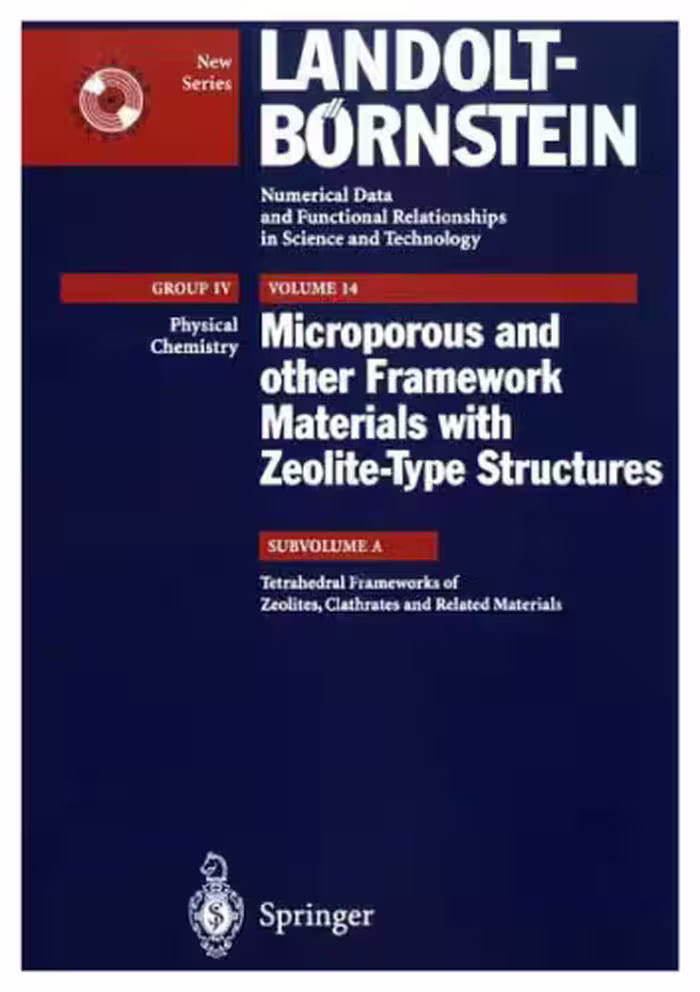 خرید و دانلود نسخه کامل کتاب Tetrahedral Frameworks of Zeolites, Clathrates and Related Materials