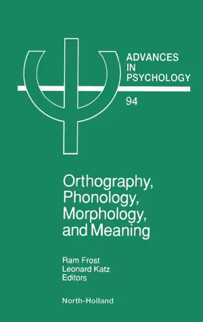خرید و دانلود نسخه کامل کتاب Orthography, Phonology, Morphology, and Meaning