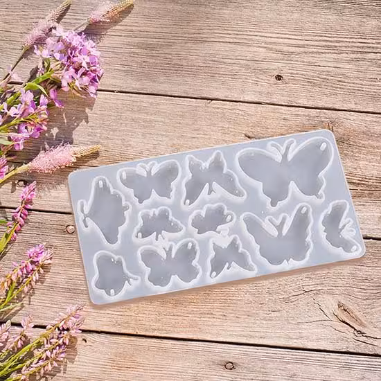 قالب سیلیکونی مخصوص رزین طرح پروانه