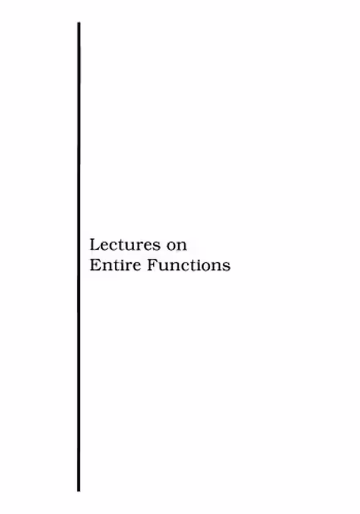 خرید و دانلود نسخه کامل کتاب Lectures on entire functions