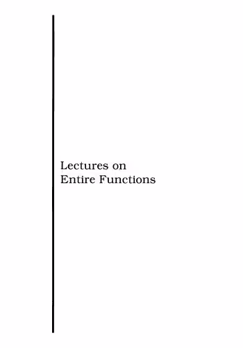 خرید و دانلود نسخه کامل کتاب Lectures on entire functions