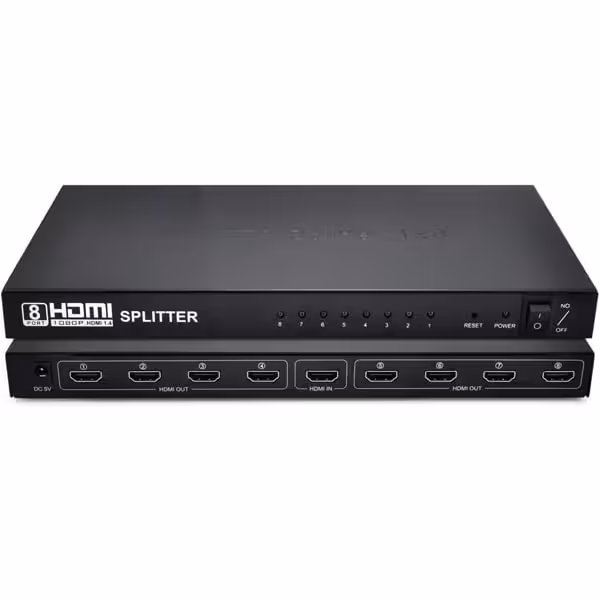 اسپلیتر 8 پورت HDMI 1.4 وی نت 4K مدل V-SPHD1408