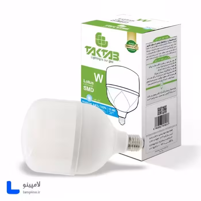 لامپ استوانه 40 وات تک تاب مدل لوتوس