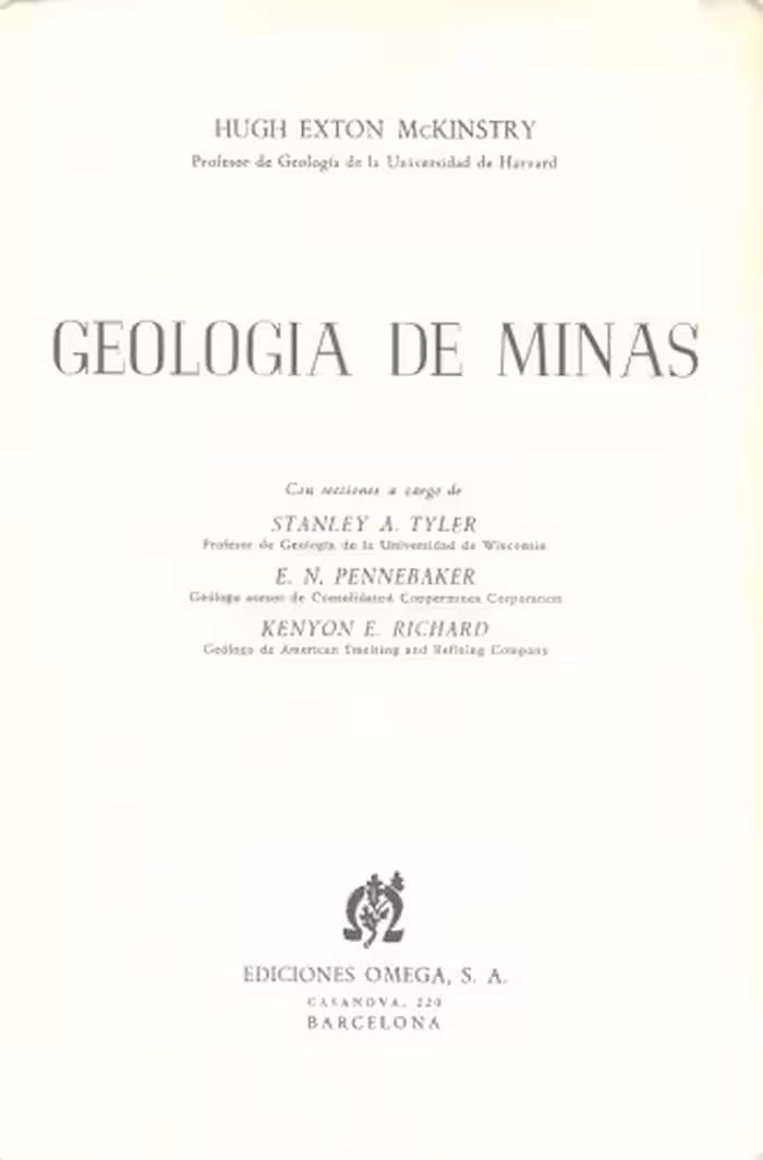 خرید و دانلود نسخه کامل کتاب Geología de Minas