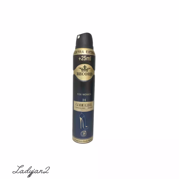 اسپری بدن گود گرل رکورد حجم 225 میل RECORD body spray gode girl
