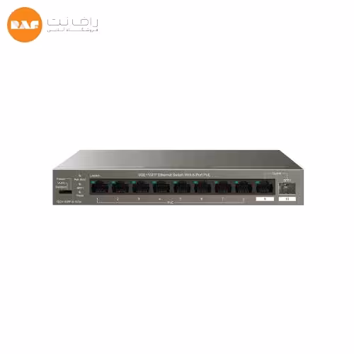 سوییچ شبکه 10 پورت POE تندا مدل TEG1110PF-8-102W