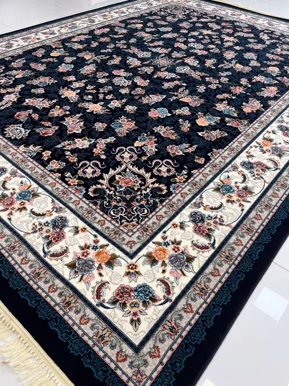 فرش ماشینی کاشان700شانه تراکم 2550صددرصد اکرولیکA