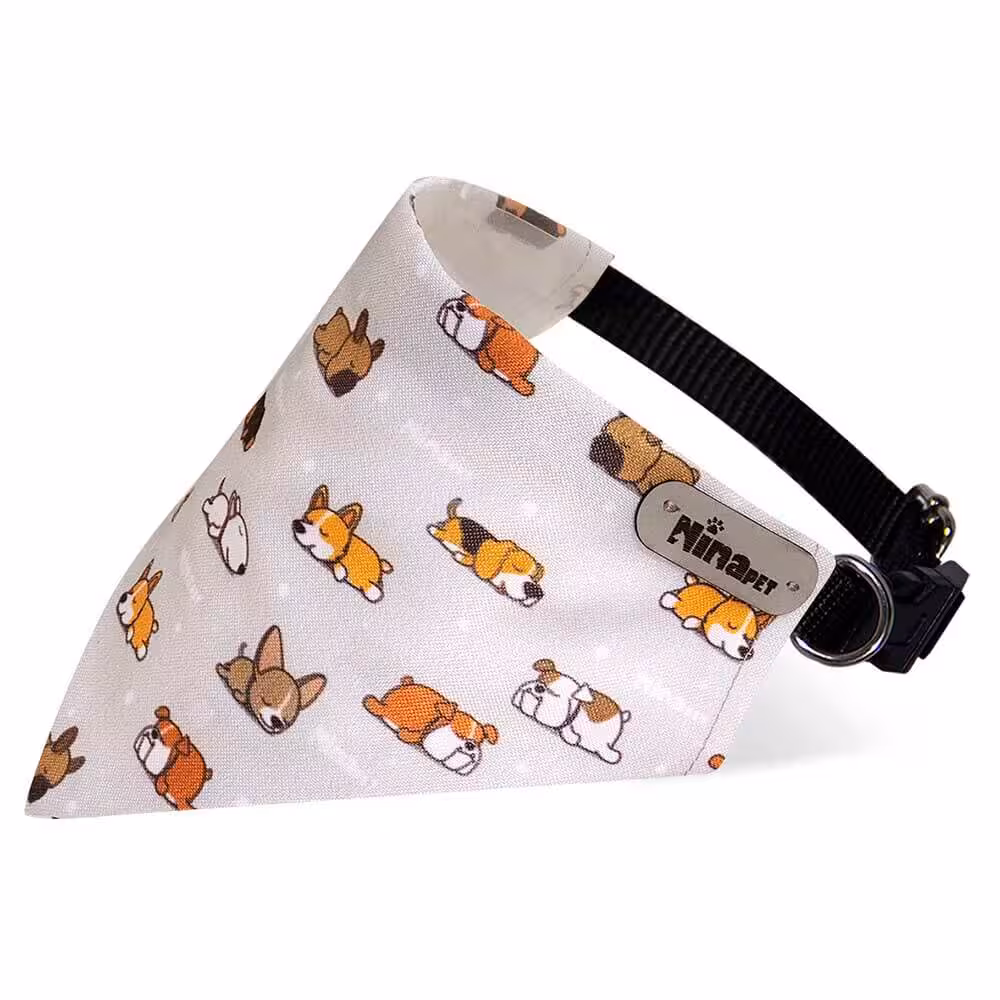 قلاده دستمال گردن سگ نیناپت مدل سگ خوابالو