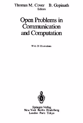 خرید و دانلود نسخه کامل کتاب Open problems in communication and computation