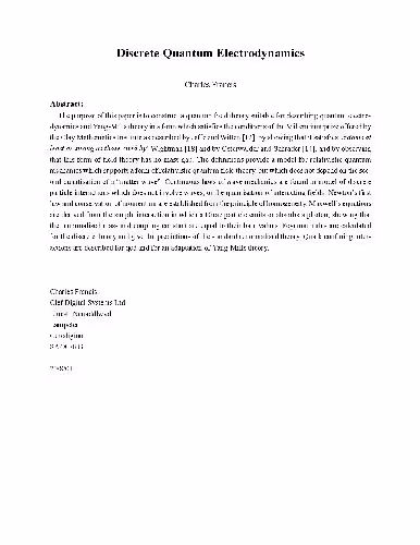 خرید و دانلود نسخه کامل کتاب Discrete quantum electrodynamics