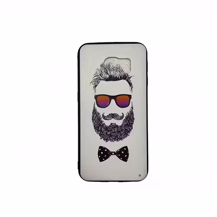 قاب گوشی سامسونگ S6 EDGE طرح دار سفید مردانه-پسرانه