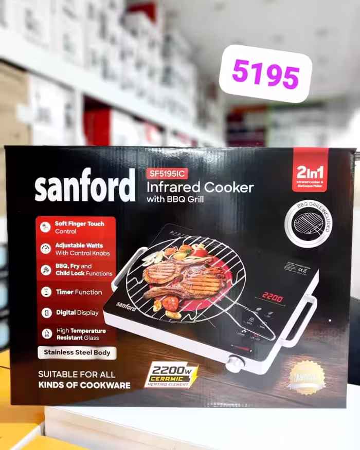 اجاق برقی القایی سانفورد 5195 | تک شعله مقاوم و سریع