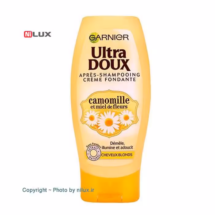 نرم کننده و روشن کننده موی سر گارنیه سری Ultra Doux مدل Camomille حجم 200 میلی لیتر