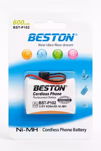 باتری تلفن بی‌سیم بستون مدل BST-P102 نیکل متال هیدرید 3.6 ولت 600mAh