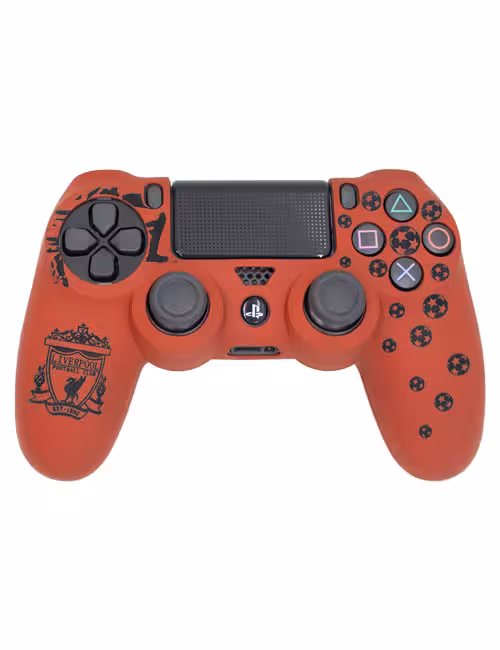 روکش محافظ دسته PS4 لیزری قرمز مشکی طرح لیورپول کد 02