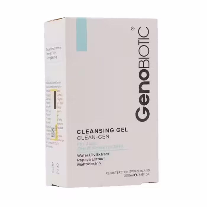 ژل شستشو صورت پوست خشک و حساس ژنوبایوتیک 200 میلی‌لیتر GenoBiotic