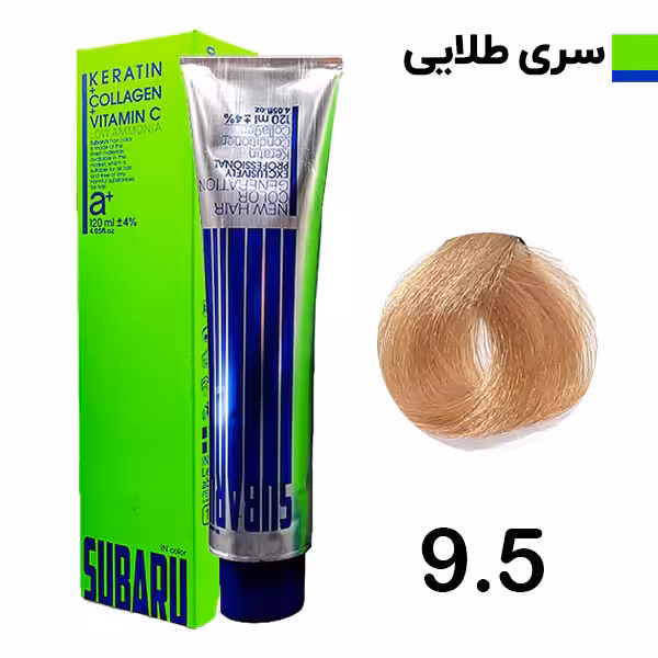 رنگ مو بلوند طلایی خیلی روشن سوبارو شماره 95