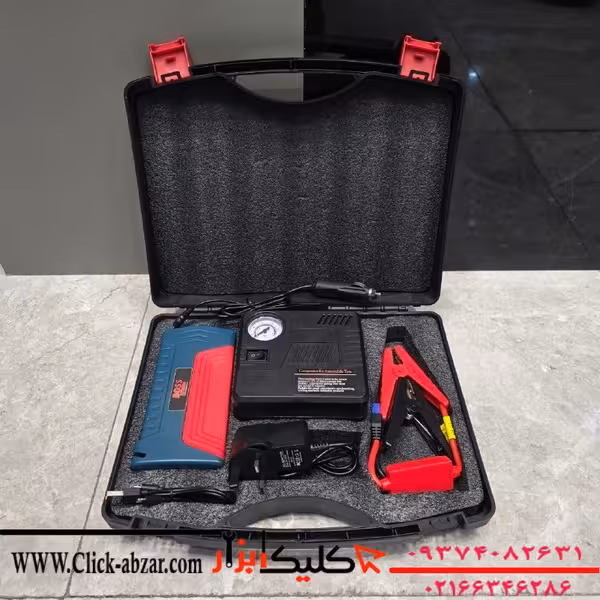 جامپ استارتر و کمپرسور فندکی باس مدلBs124