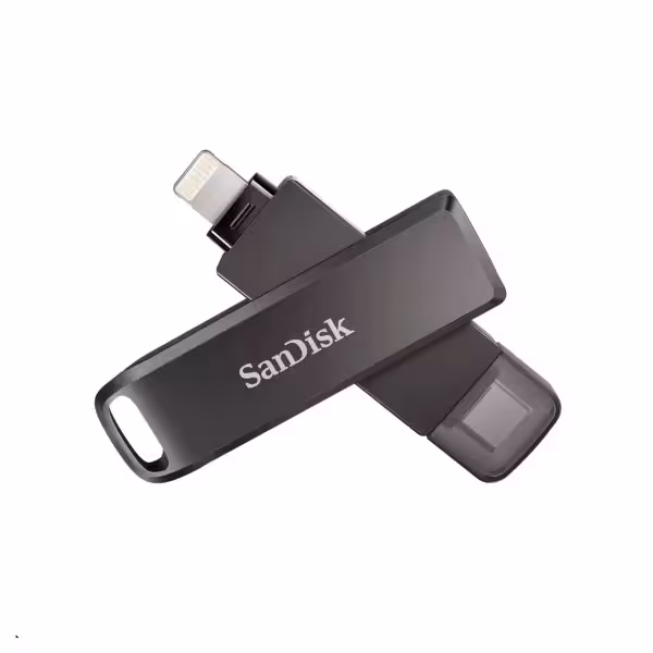 ارسال فوری   امکان خرید حضوری   فلش مموری سن دیسک مدل sandisk PHONE DRIVE ( LIGHTNING / TYPE-C ) ظرفیت 256 گیگابایت با رابط لایتنینگ، USB Type-C