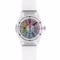 ساعت مچی مردانه هابلوت Hublot-Classic-Fusion-Murakami-Sunflower-white1012H