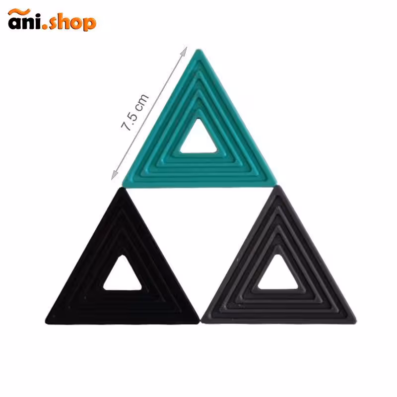 زیر لیوانی سیلیکونی بسته 3 عددی رنگ سرخابی