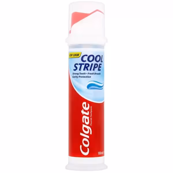 خمیردندان های پمپی کلگیت حجم 100 میل Cool stripe  ساخت  لهستان