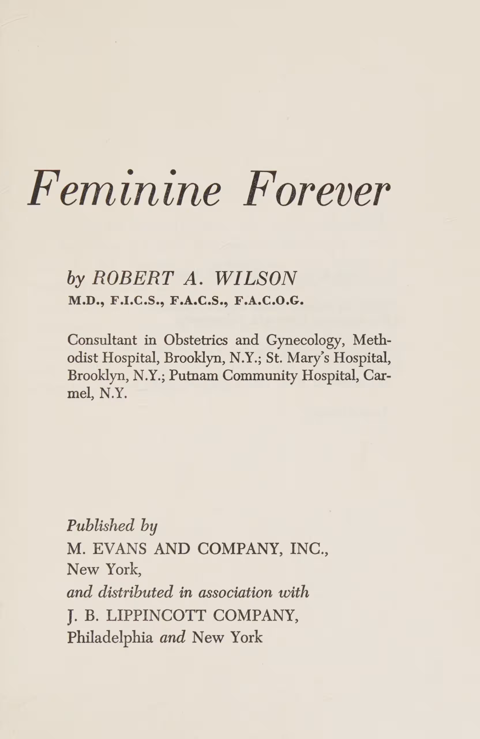 خرید و دانلود نسخه کامل کتاب Feminine Forever