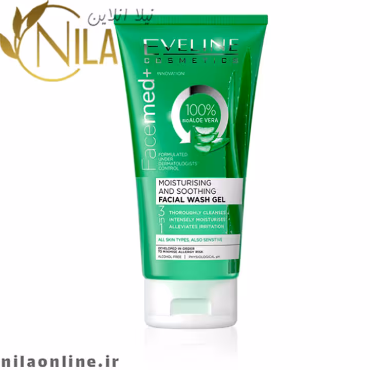 ژل شستشو الوئه ورا اولاین eveline حجم 150 میلی لیتر