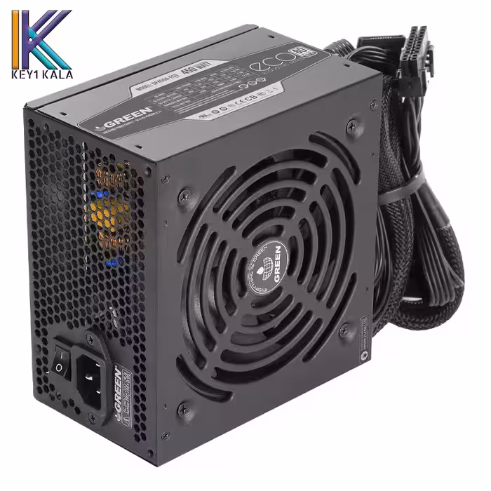 منبع تغذیه کامپیوتر گرین مدل GP450A-ECO Rev 3.1 80 Plus White توان 450 وات