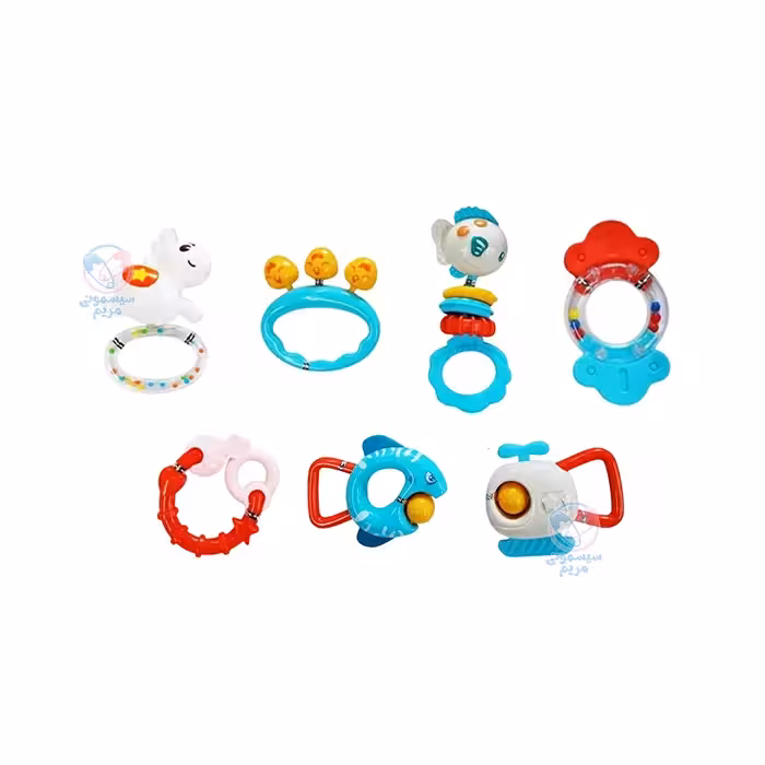 ست جغجغه دندانگیر 7 تیکه هانگر Huanger 0131