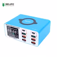 قیمت و خرید مولتي شارژر 8 پورت وايرلس دار فست ريلايف RL-304S