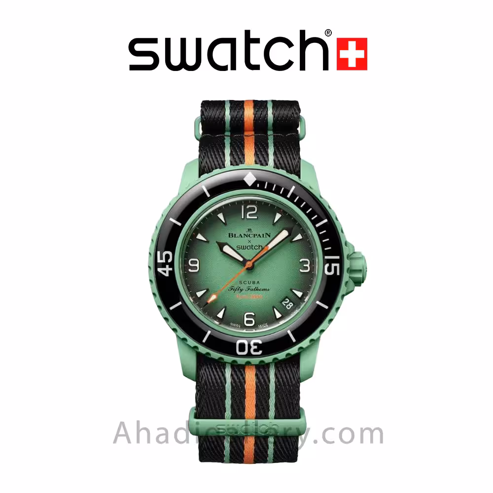 ساعت مچی سواچ بلان پن (SWATCH) مدل  INDIAN OCEAN SO35I100