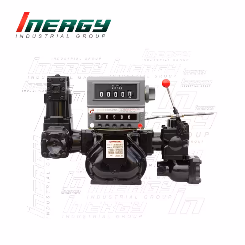 فلومتر مکانیکی دبی بالا گس پاسا Gespasa سری M با شیر قطع کن و پرینتر