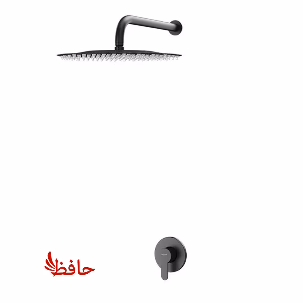شیر حمام توکار راسان مدل ویوات تنسو مشکی کلاس 3