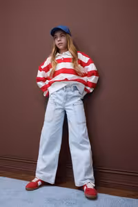 شلوار دخترانه آبی روشن دفکتو