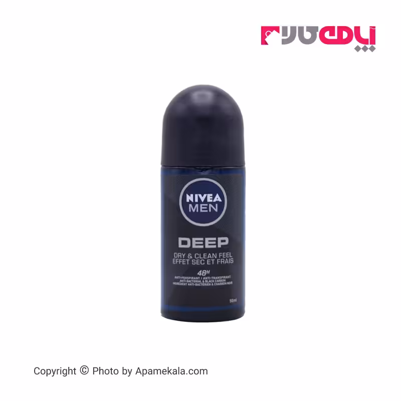 رول ضد تعریق مردانه نیوآ nivea مدل dry clean & feel حجم 50 میل