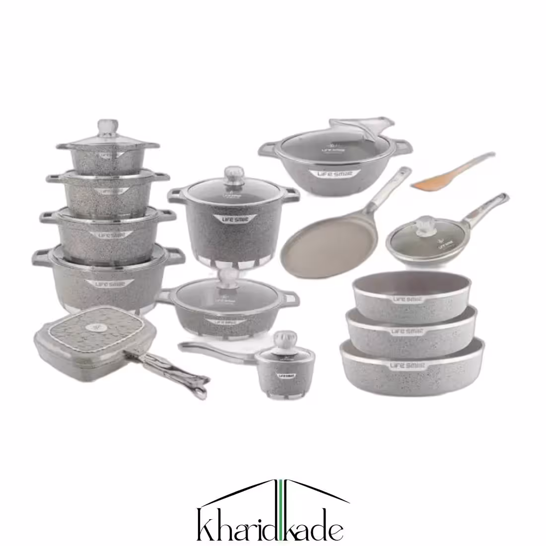 سرویس 25 پارچه لایف اسمایل مدل FLCM-25SET-GRAY
